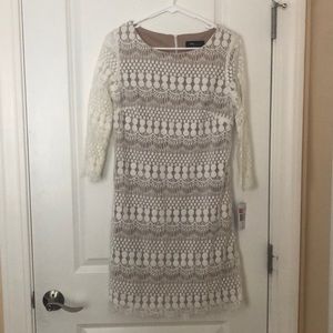 🔹3/$15 NWT lace white perfect bridal shower dress!